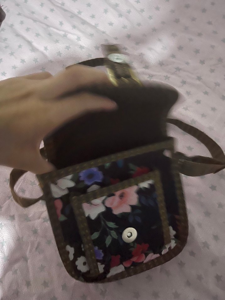 Çiçek Desenli Bohem Kadın Çantası - Görsel 3