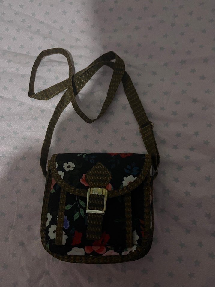Çiçek Desenli Bohem Kadın Çantası - Görsel 2