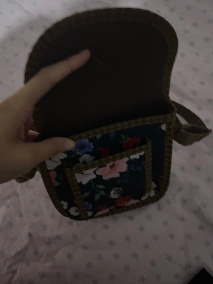 Çiçek Desenli Bohem Kadın Çantası - Görsel 5