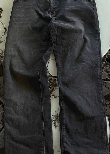 l/xl Beden Gri Erkek Bol Kesim Kot Pantolon