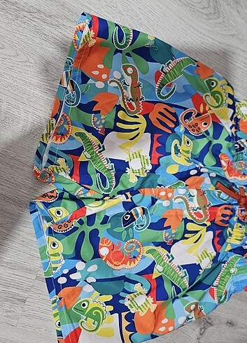 7 Yaş Beden yeşil Renk Erkek çocuk Deniz sortu