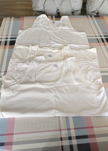 Ay-Yıldız Beyaz erkek Atlet 3'lü Paket yeni hiçbir sorun yok