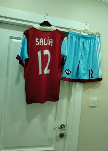 Diğer Kırmızı Mavi Kısa Kollu Spor Forması Takımı