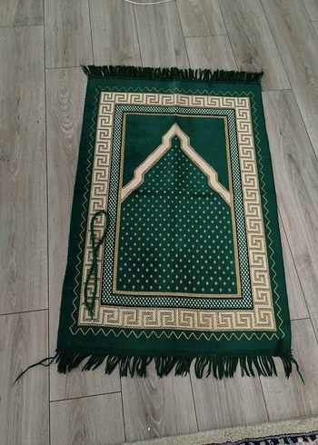 Koyu Yeşil Nakışlı Geleneksel halı Decade tesbihi beraber büyük - Görsel 2