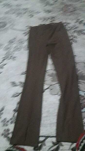 Kahverengi kumaş pantalon 