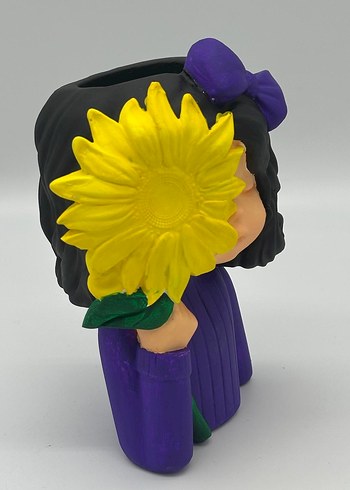 Mor Fiyonklu Kız Figürü - Görsel 4