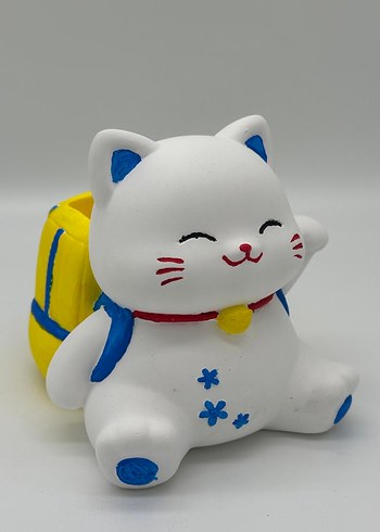 Renkli Kedi Figürlü Kalemlik - Görsel 2