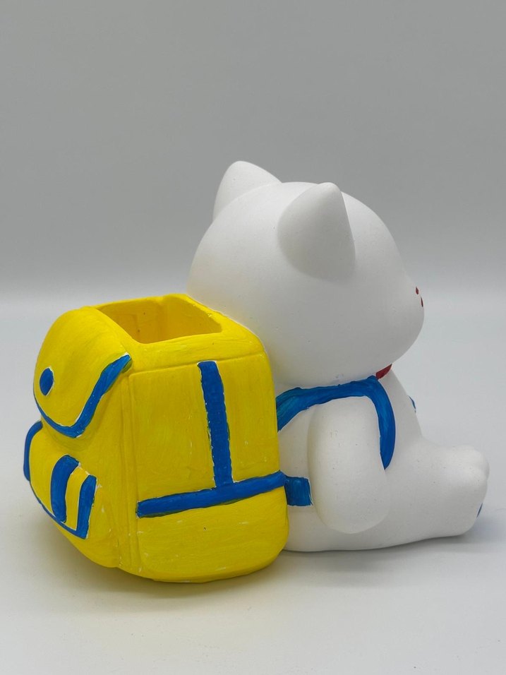 Renkli Kedi Figürlü Kalemlik - Görsel 3