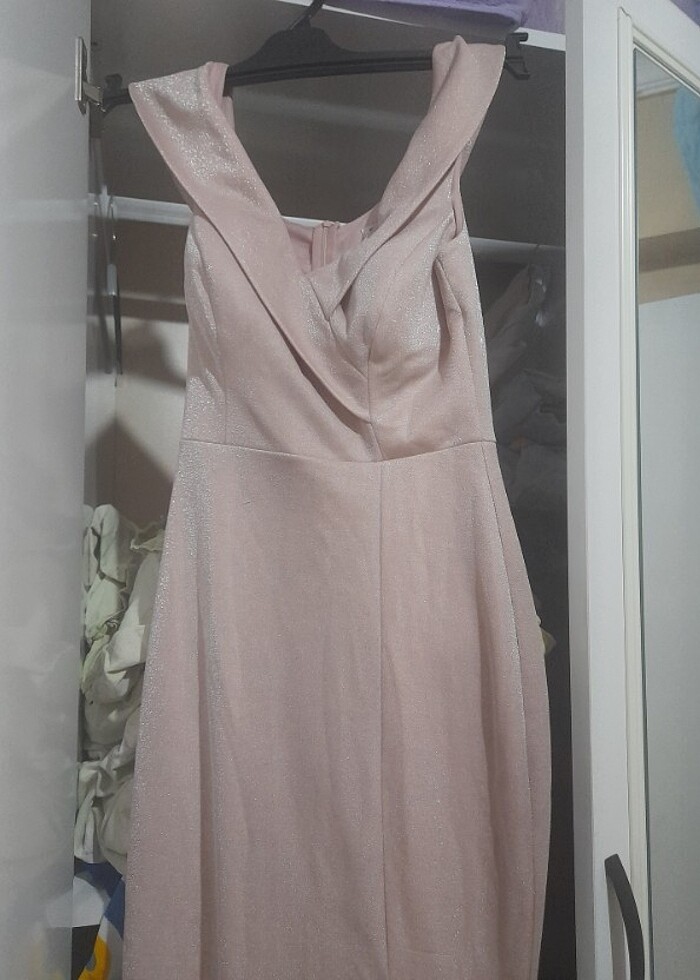 Uzun  simli elbise - Görsel 2