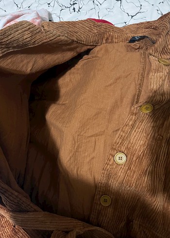 Kuşaklı Kahverengi Ceket - Görsel 4