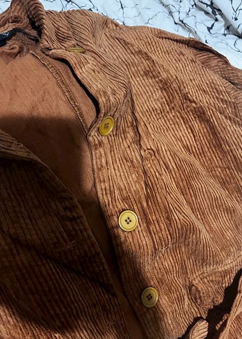 Kuşaklı Kahverengi Ceket - Görsel 3