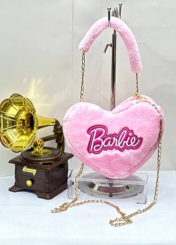  Beden çeşitli Renk Barbie baskılı peluş çanta 