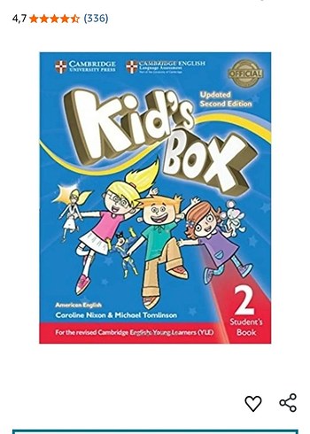 Cambridge Kids Box 2. Seviye Öğrenci Kitabı ve aktivite kitabı