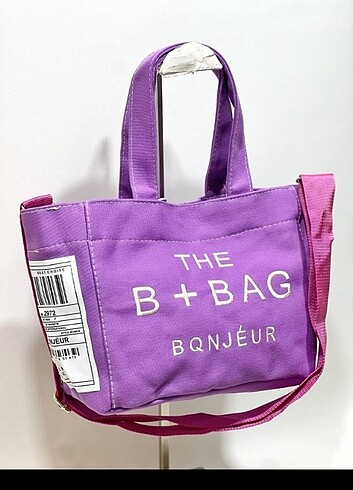  Beden siyah Renk The b+bag #bbag Bonheur çanta kanvas