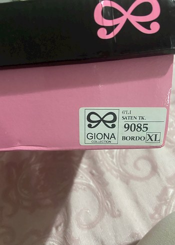 İnce İşlemeli bordo Mini Saten Gecelik Takımı - Görsel 2