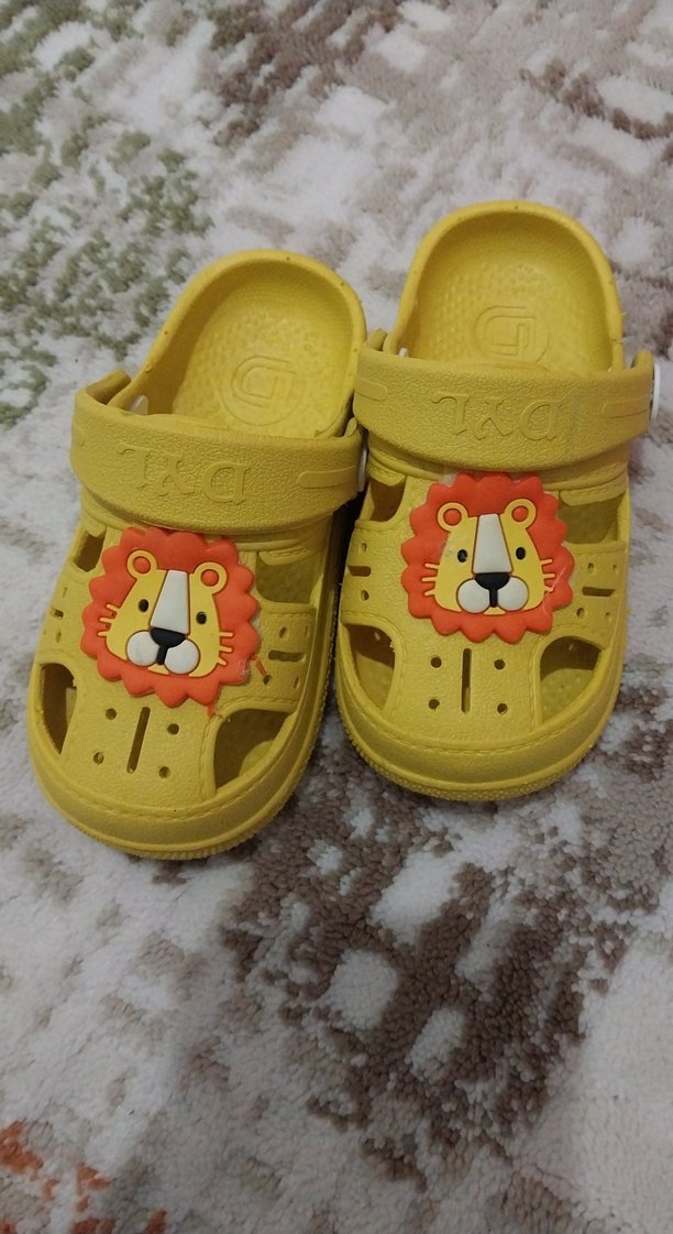 Sarı Aslan Desenli Erkek Çocuk Terlik - Görsel 3