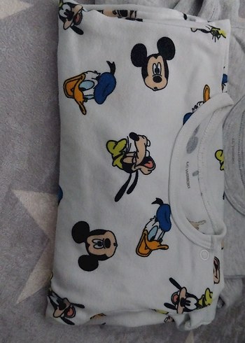 Baskılı Beyaz Bebek Zıbın 3'lü - Görsel 3