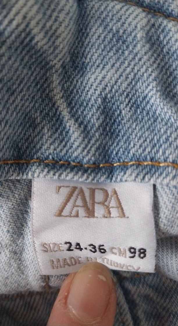 Kız Çocuk Mavi Denim Askılı Tulum - Görsel 3