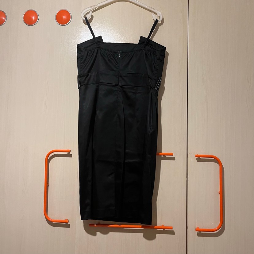 Siyah taşlı mini abiye - Görsel 5