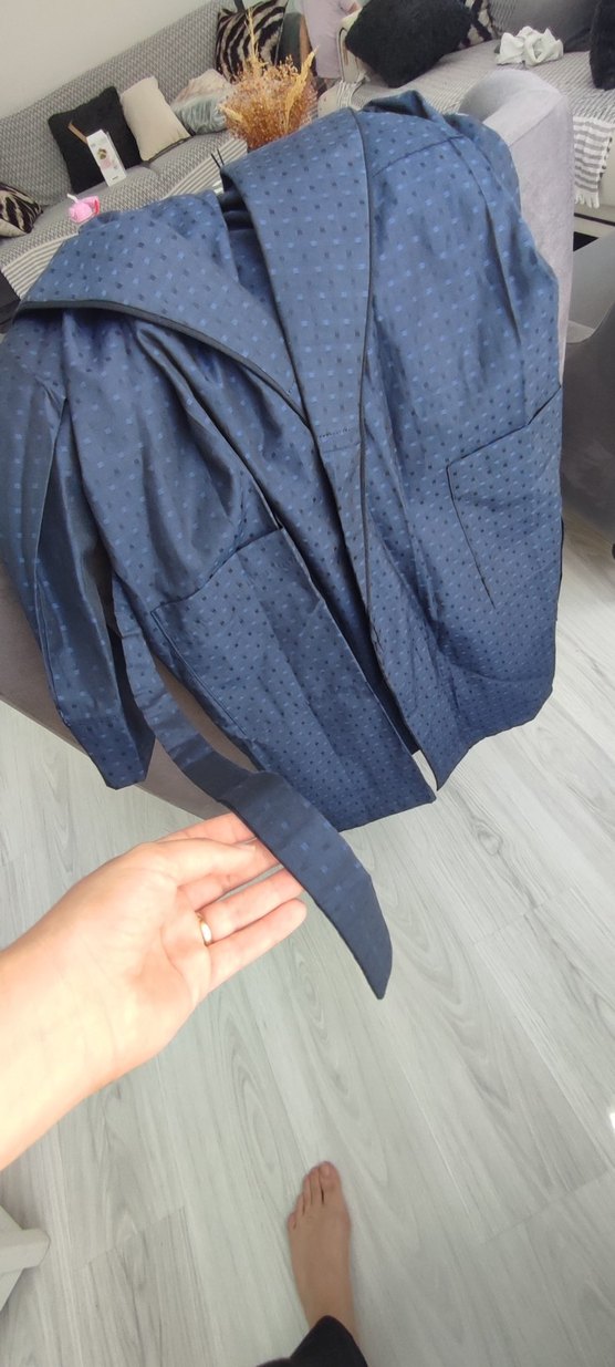 Lacivert Erkek Sabahlık - Görsel 4