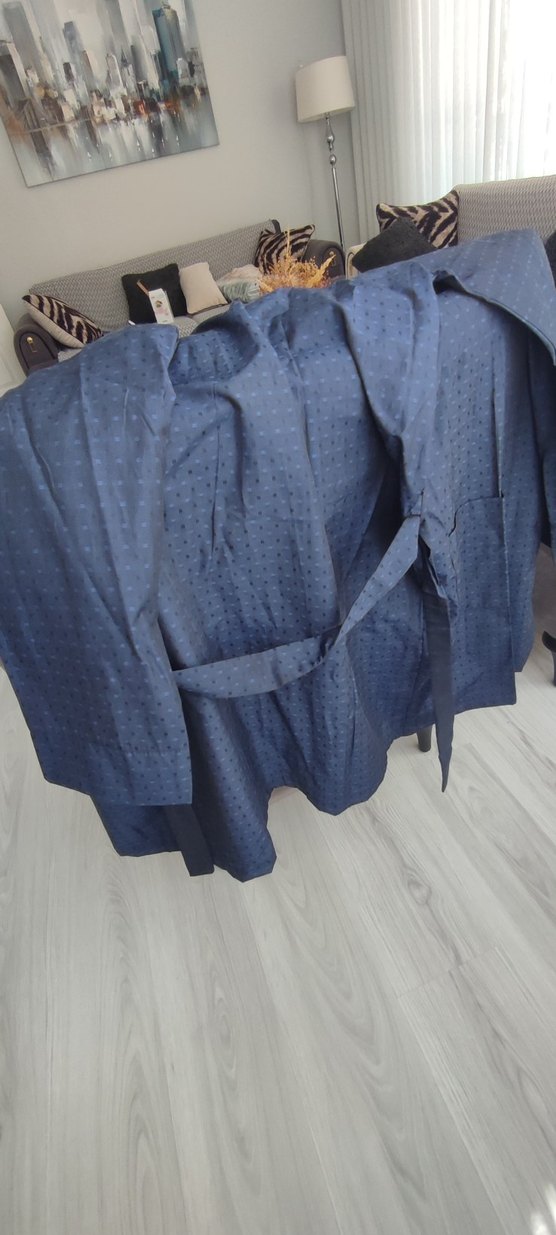 Lacivert Erkek Sabahlık - Görsel 5