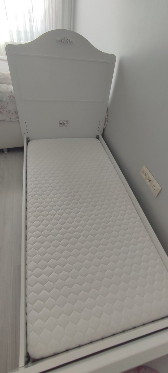 Beyaz Çocuk Yatağı ve Başlığı - Görsel 2