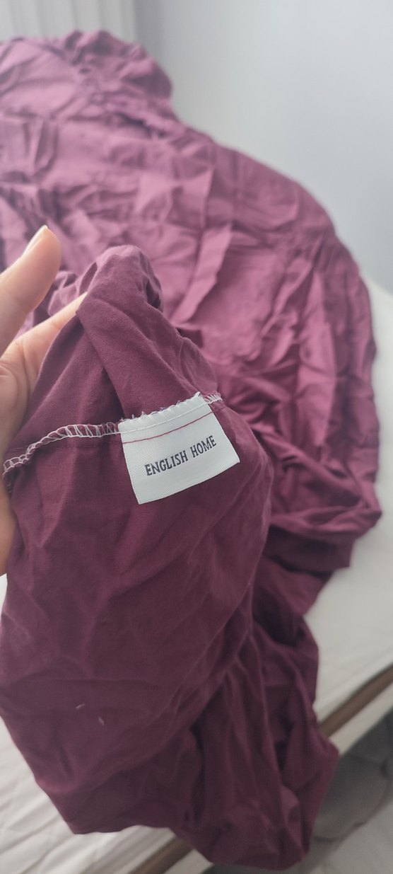 Bordo lastikli çarşaf - Görsel 5