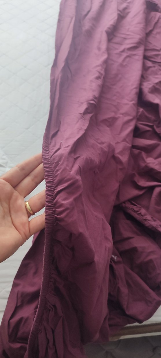 Bordo lastikli çarşaf - Görsel 4