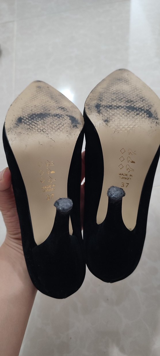 Siyah Stiletto Kadın Ayakkabı - Görsel 4