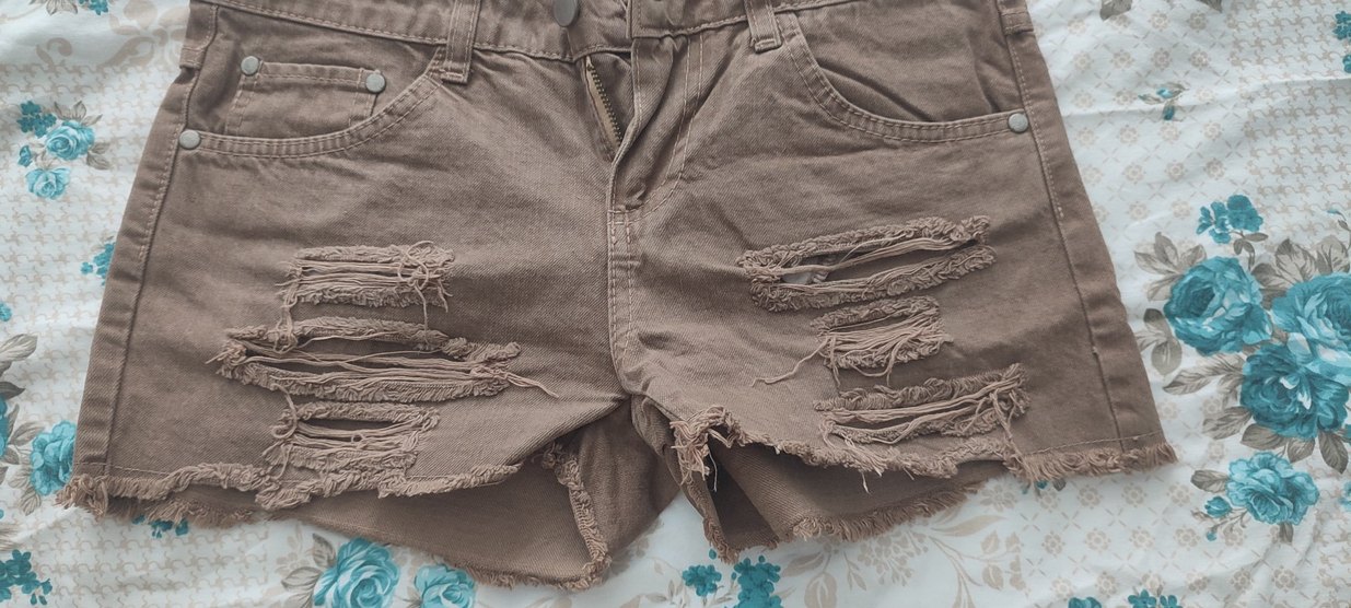 Bohem Tarzı Kadın Kot Şort - Görsel 2