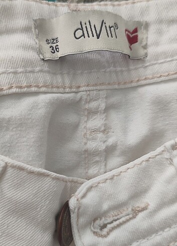 Kadın beyaz şort - Görsel 2