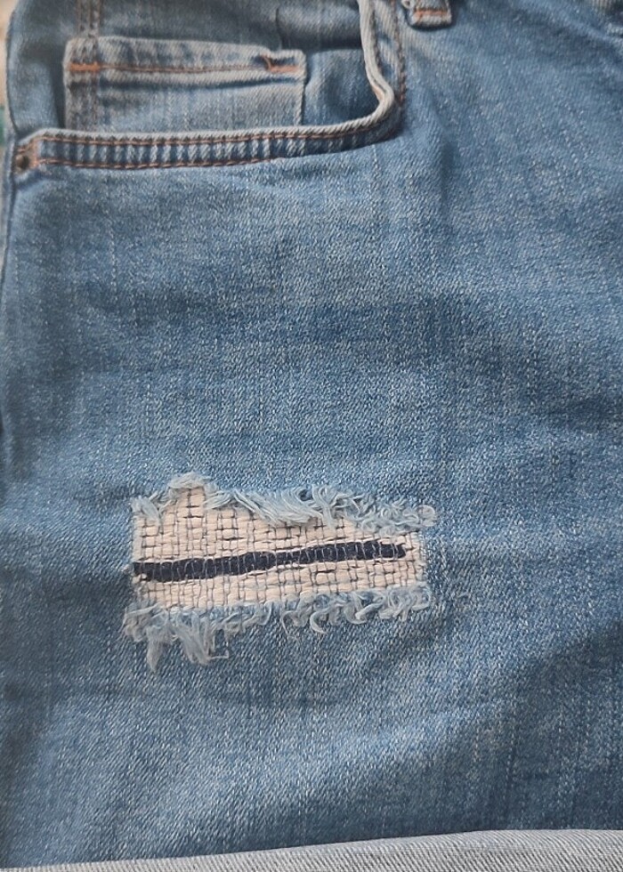 Kadın Jean şort - Görsel 4