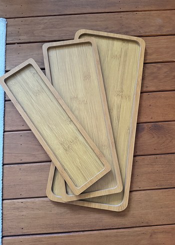 Zara Home 3lü ahşağ sunum tepsisi