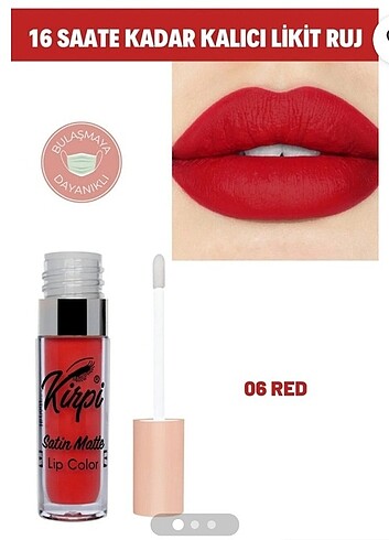 Kirpi red lip color