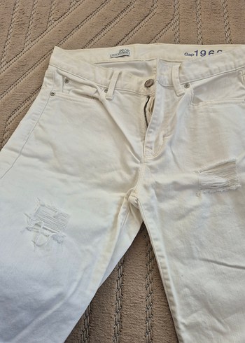 Beyaz Pamuklu Kısa Bermuda Şort - Görsel 5