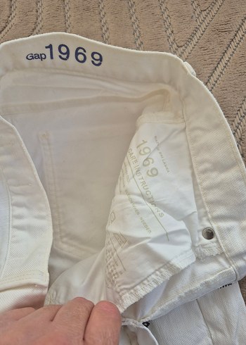 Beyaz Pamuklu Kısa Bermuda Şort - Görsel 6