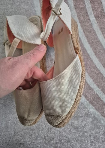 Bej Kadın Keten Dolgu Topuk Espadril - Görsel 6