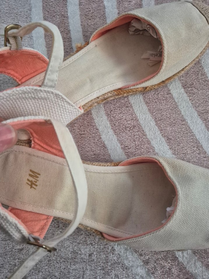 Bej Kadın Keten Dolgu Topuk Espadril - Görsel 4