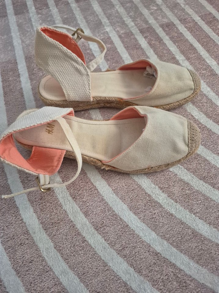 Bej Kadın Keten Dolgu Topuk Espadril - Görsel 3