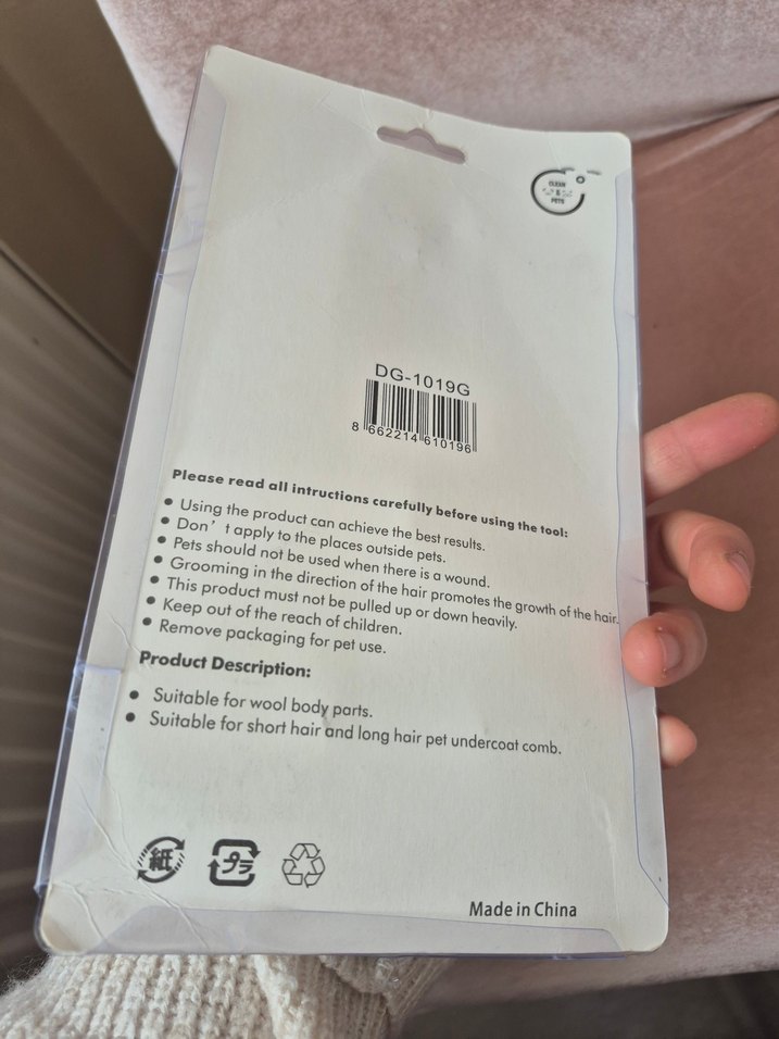 Gri Tüy Toplayıcı Kedi ve Köpek Fırçası - Görsel 3