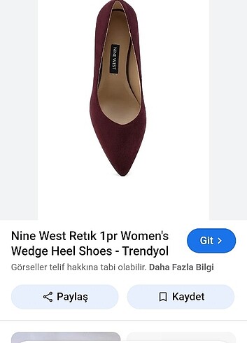Nine West Nine west süet bordo ayakkabı