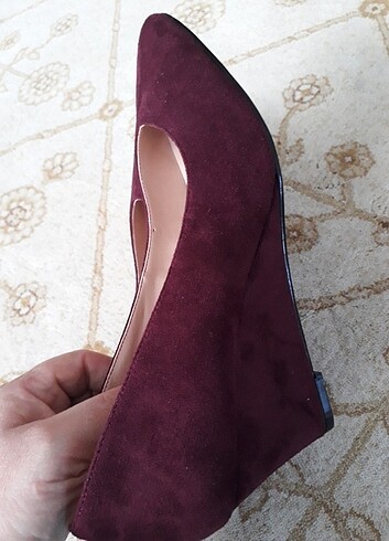 36 Beden bordo Renk Nine west 36 no süet bordo