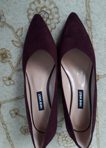 Nine west 36 no süet bordo