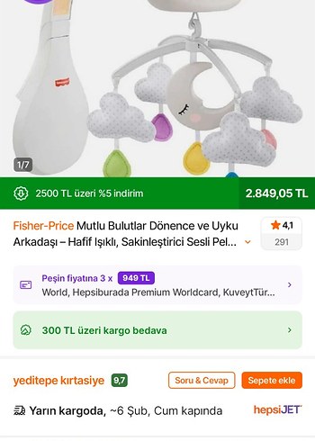 Bebek Beşiği Müzikli Dönen Oyuncak - Görsel 4