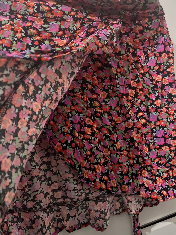 Çiçek Desenli Bohem Midi Etek - Görsel 5