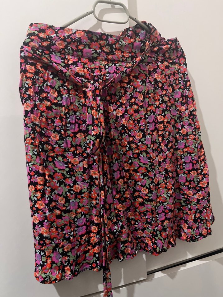 Çiçek Desenli Bohem Midi Etek - Görsel 2