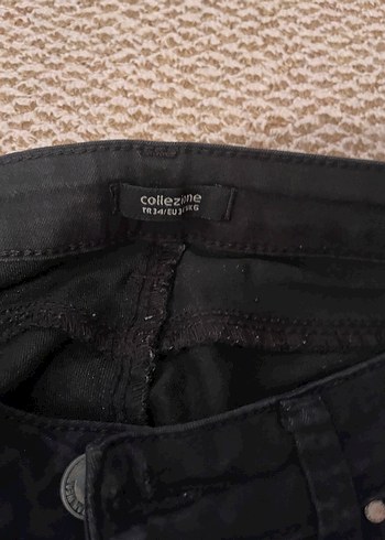 Collezione Siyah Kadın Midi Boy Sıkı Kesim Kot Pantolon