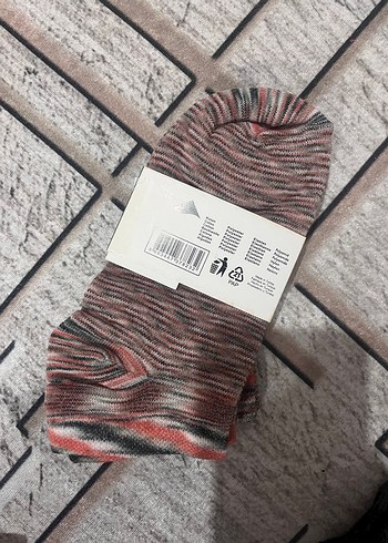 Zara Zara Erkek Mini Çorap, Çok Renkli Zebra Desenli