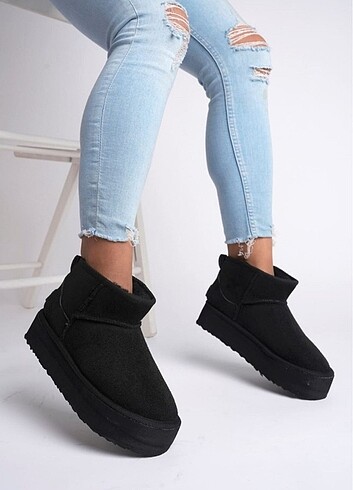Ugg Dilin siyah kadın bot 