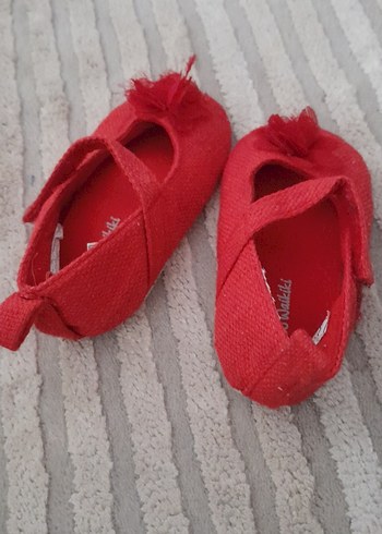 Kız Çocuk Kırmızı Fırfırlı Babet Ayakkabı - Görsel 3